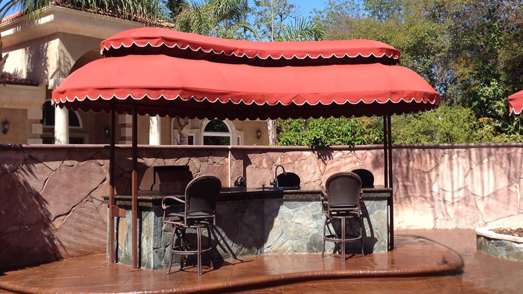 Barbecue awnings are a speciality of A World of Awnings