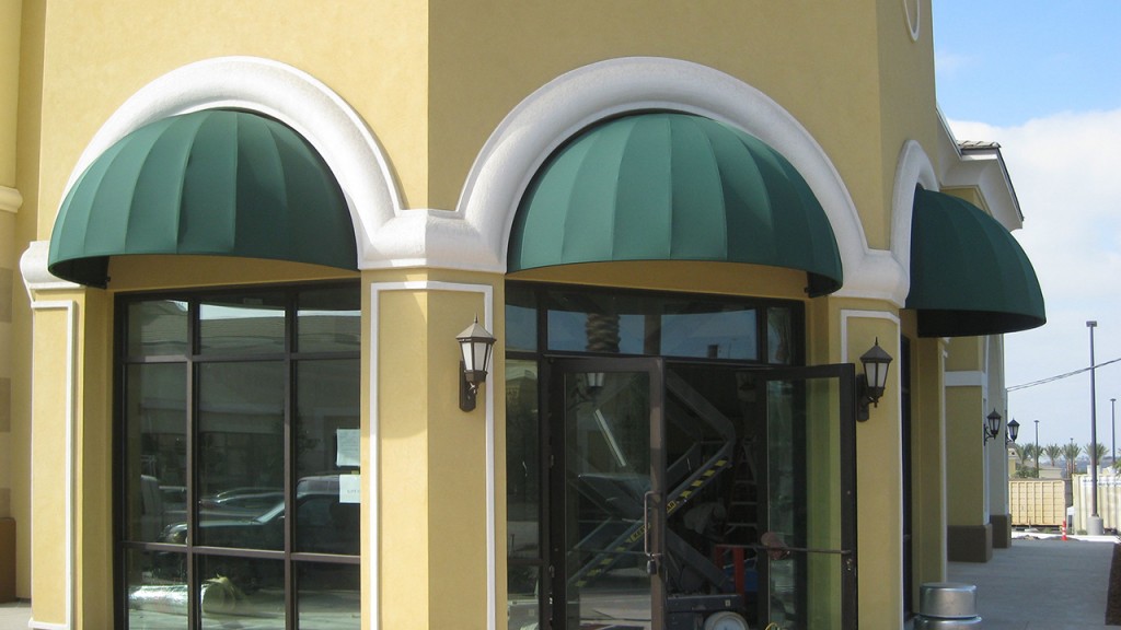 Green dome awning